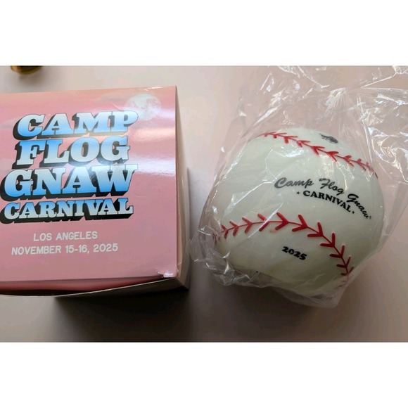 Camp Flog Gnaw Carnival 10 Year Anniversary VIP Baseball Lamp Light Up Box - Picture 1 of 3